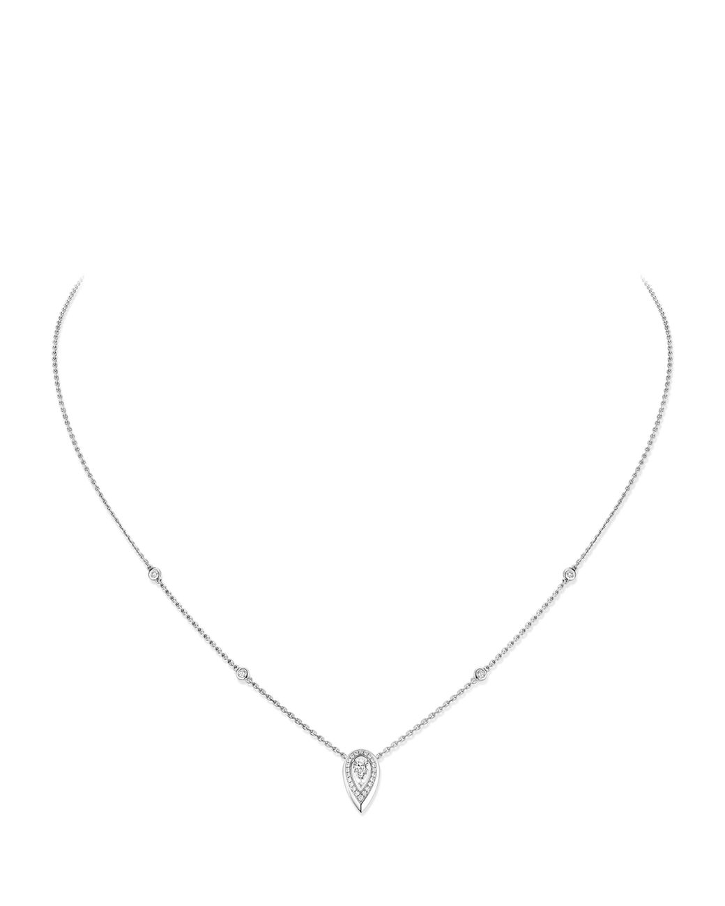 Messika Natural Fiery And Diamond Pendant Necklace