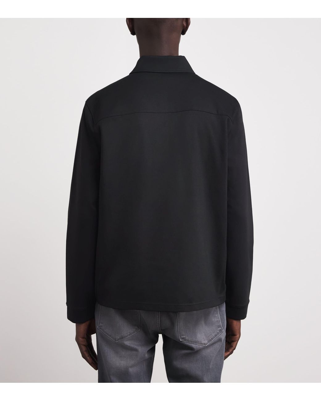 PAIGE Black Grapello Quarter-Zip Sweater for men