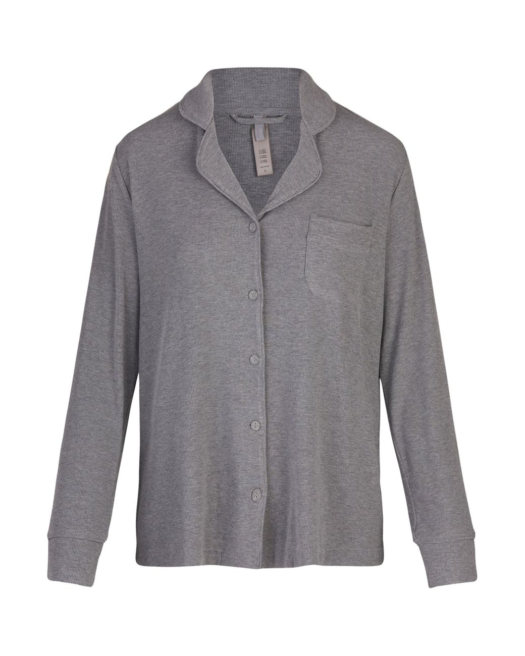 Skims Set Ribbed Skims Sleep Ribbed Pyjama Set in Gray | Lyst
