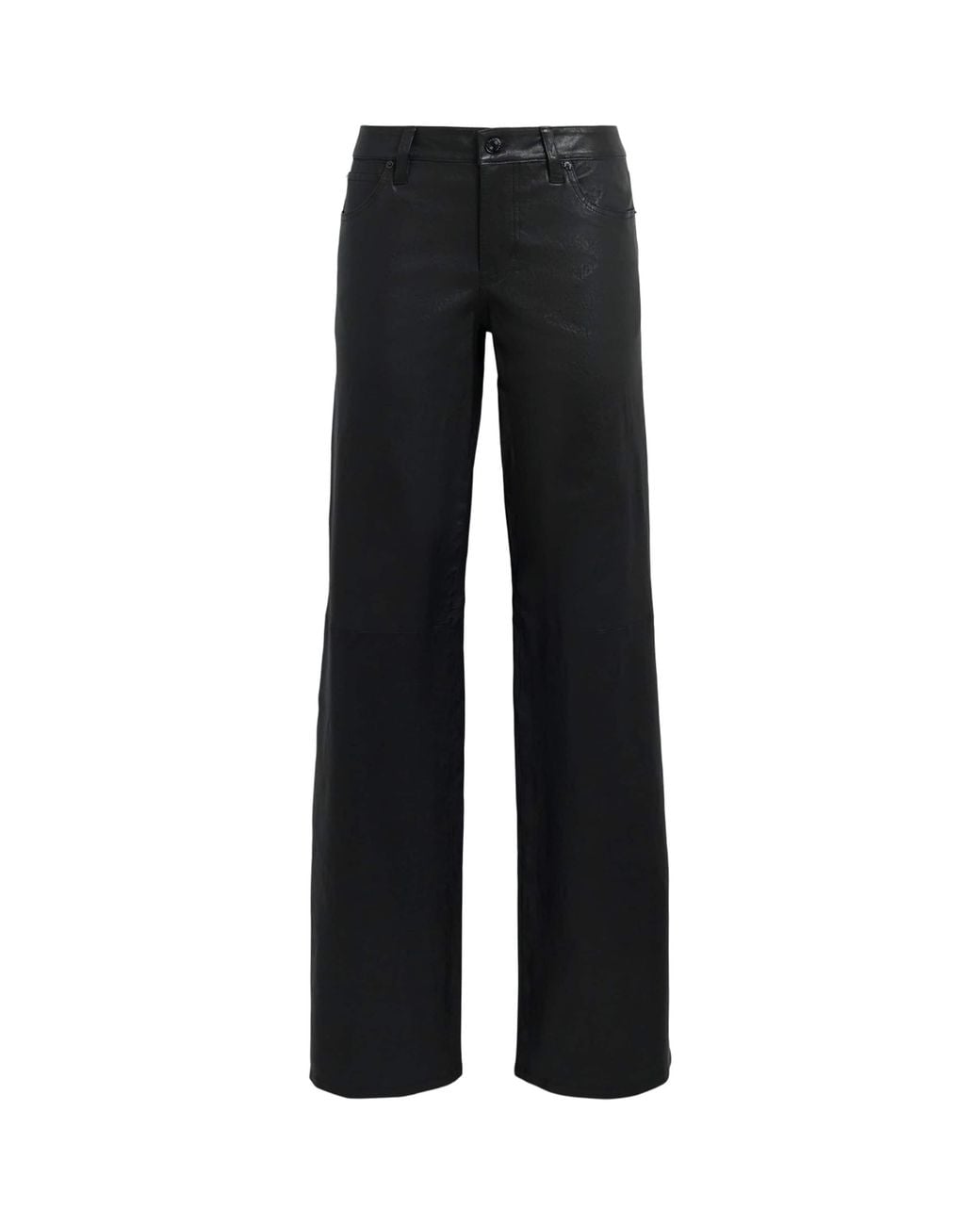FRAME Black X Amelia Leather The Trousers