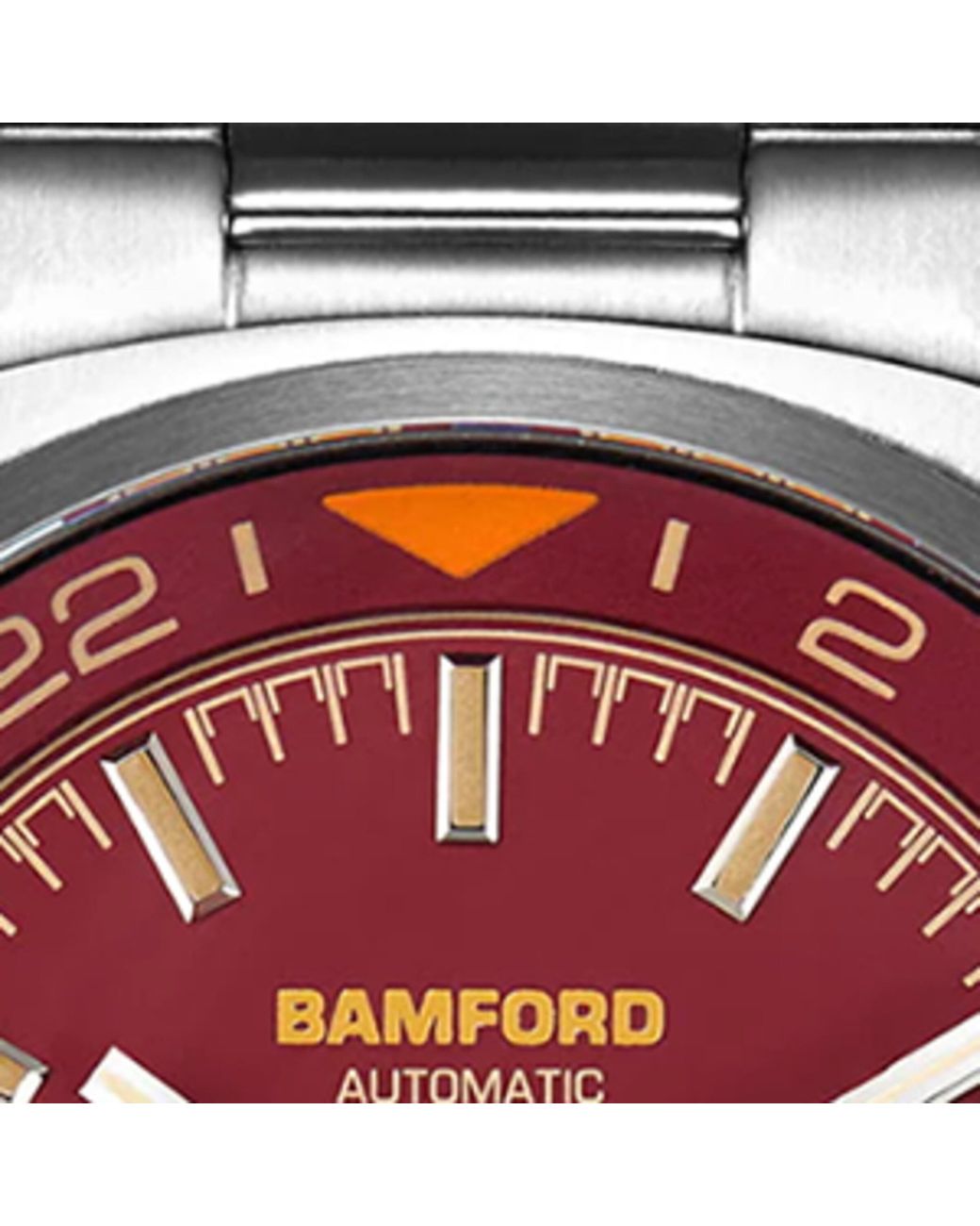BAMFORD LONDON Red Stainless Steel Gmt Watch