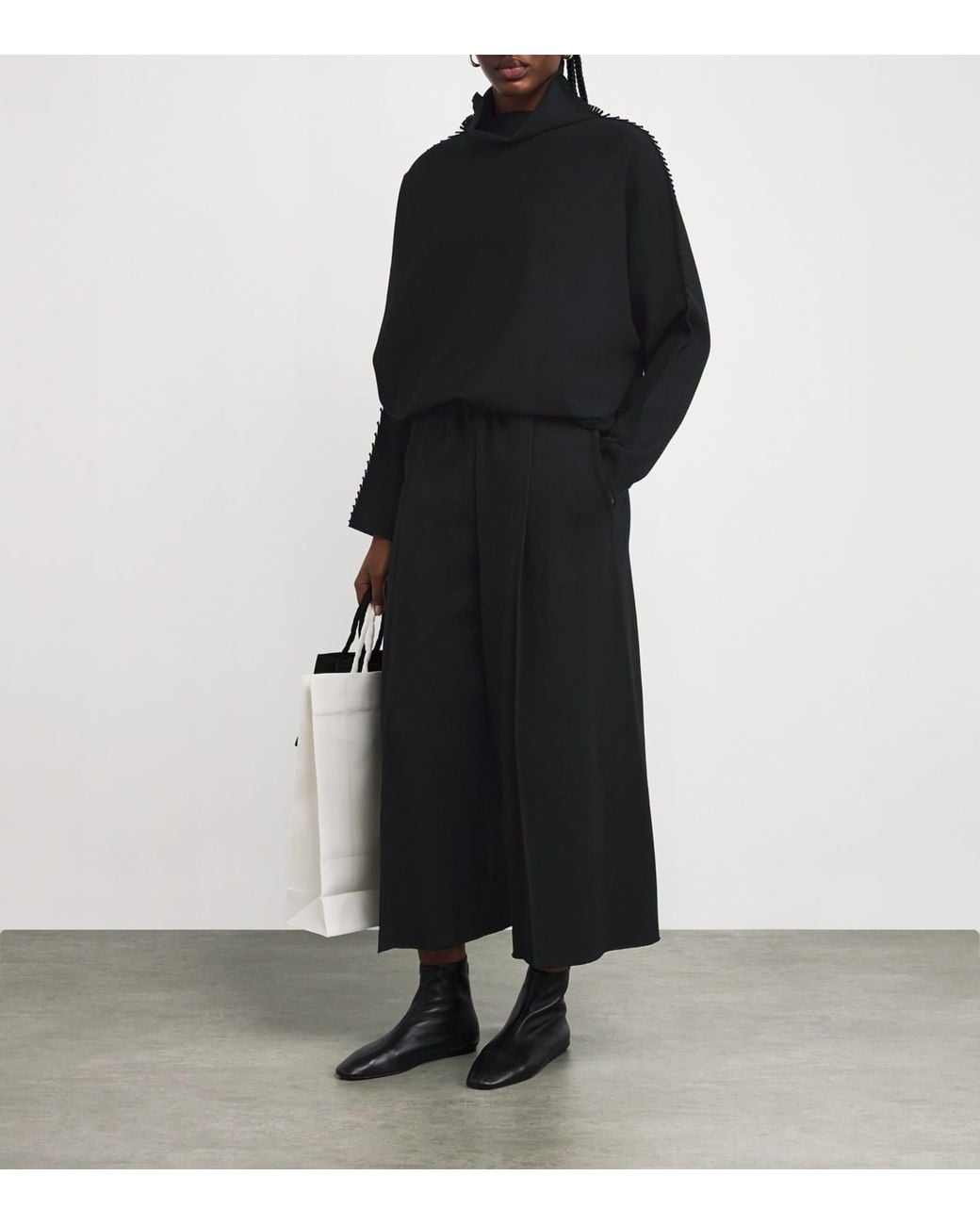Issey Miyake Black Campagne Trousers