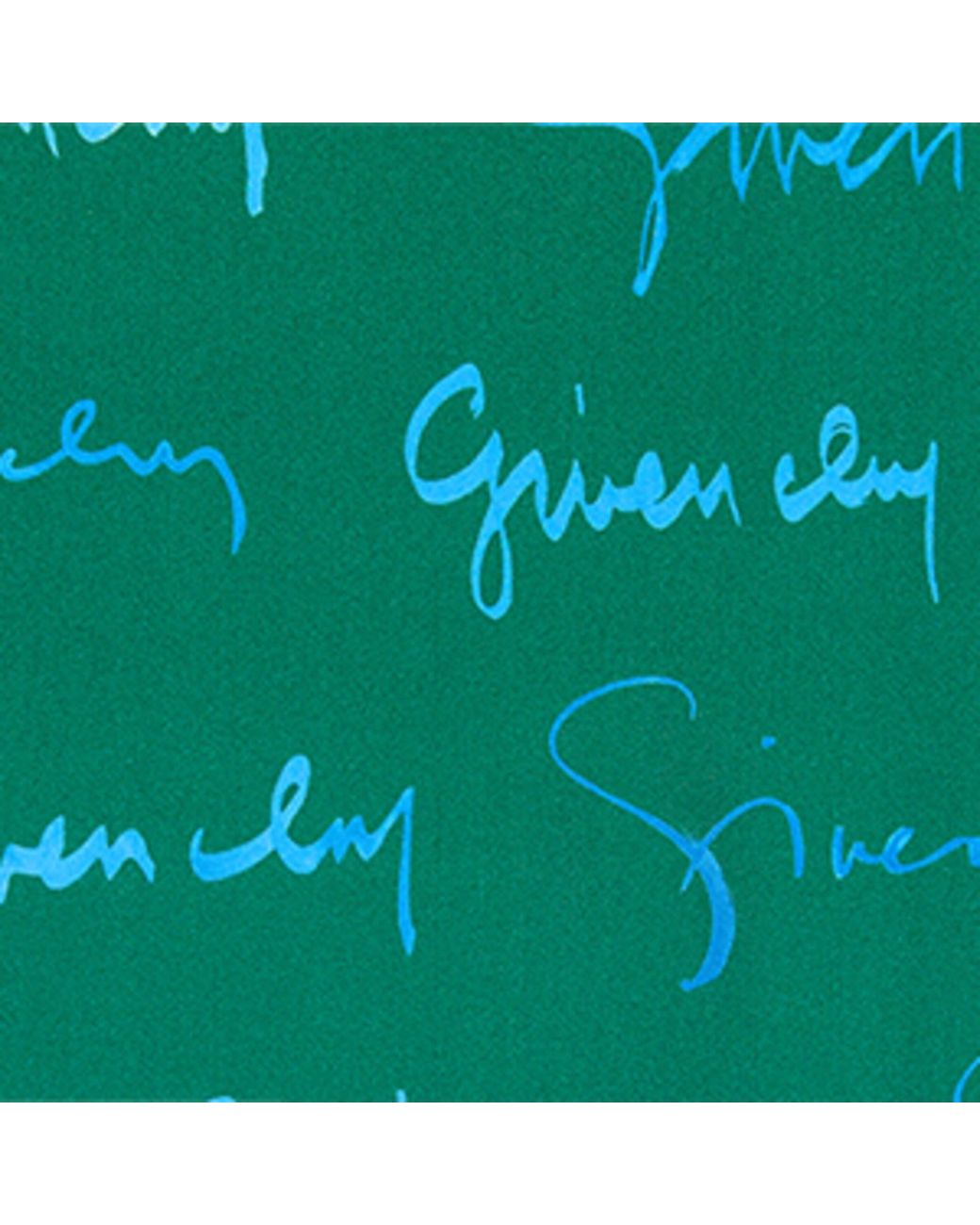 Givenchy Green Small Silk Signature Scarf