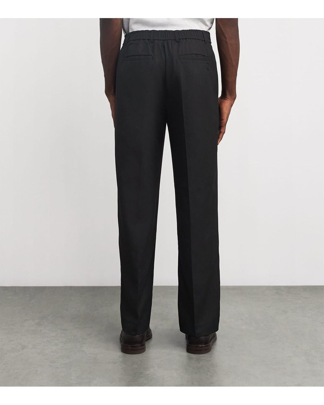 About Blank Black Everyday Wide-Leg Pleated Trousers for men