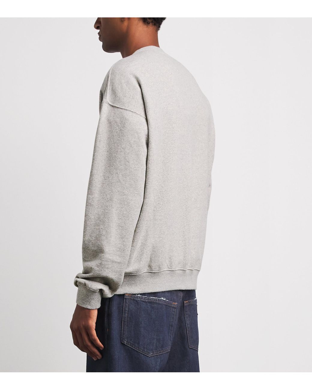 Maison Margiela Gray Cotton Double-Layered Sweatshirt for men