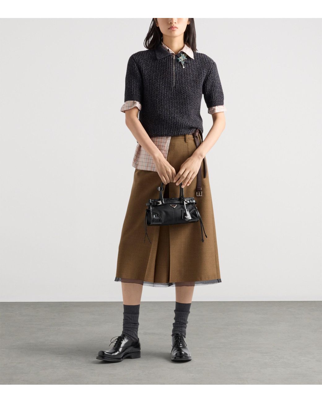Prada Black Small Re-Nylon Bonnie Top-Handle Bag