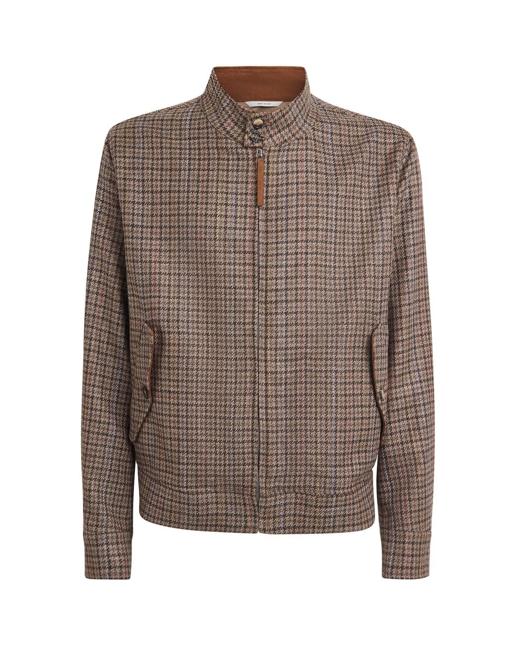 Gabriela Hearst Brown Wool-Silk Graham Jacket for men