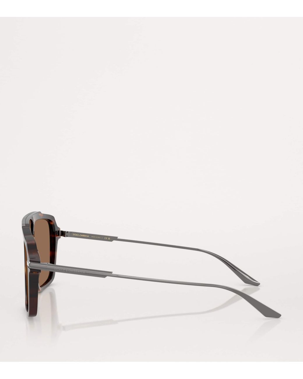 Dolce & Gabbana Brown Acetate Aviator Sunglasses for men