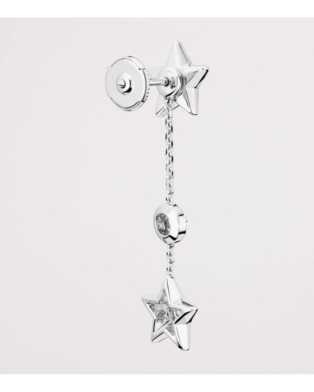 Chanel White And Diamond Comète 1932 Transformable Earrings