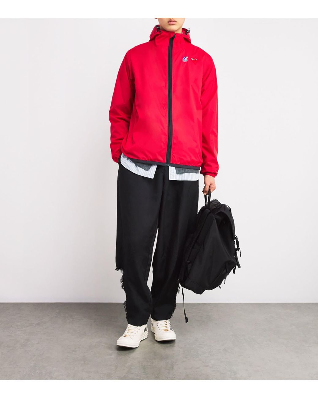 COMME DES GARÇONS PLAY Red X K-Way Nylon Water-Resistant Jacket for men