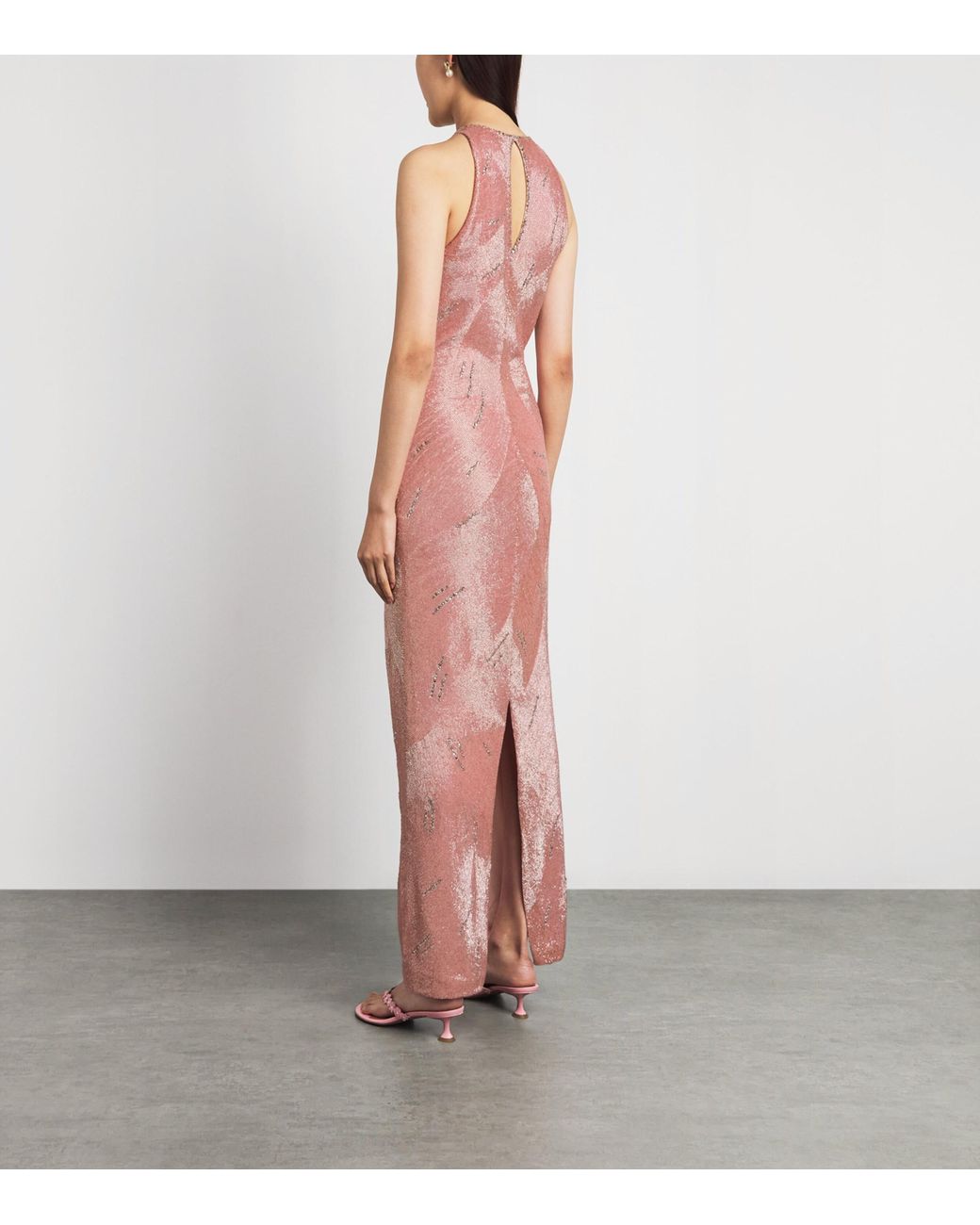 Clio Peppiatt Pink Embellished Delphine Gown