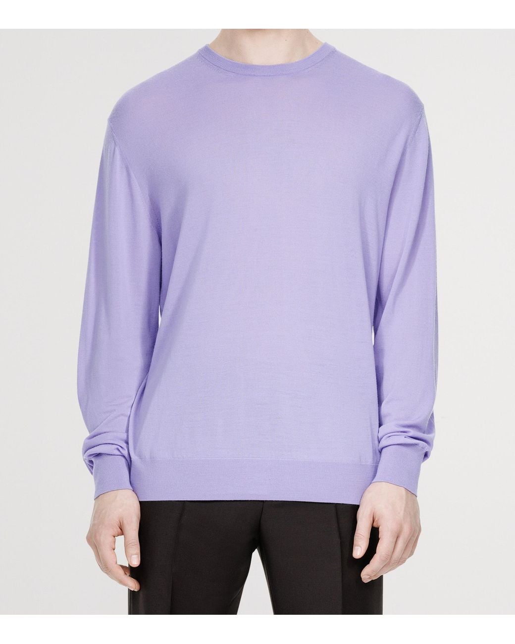 Tom Ford Purple Virgin Wool Sweater for men