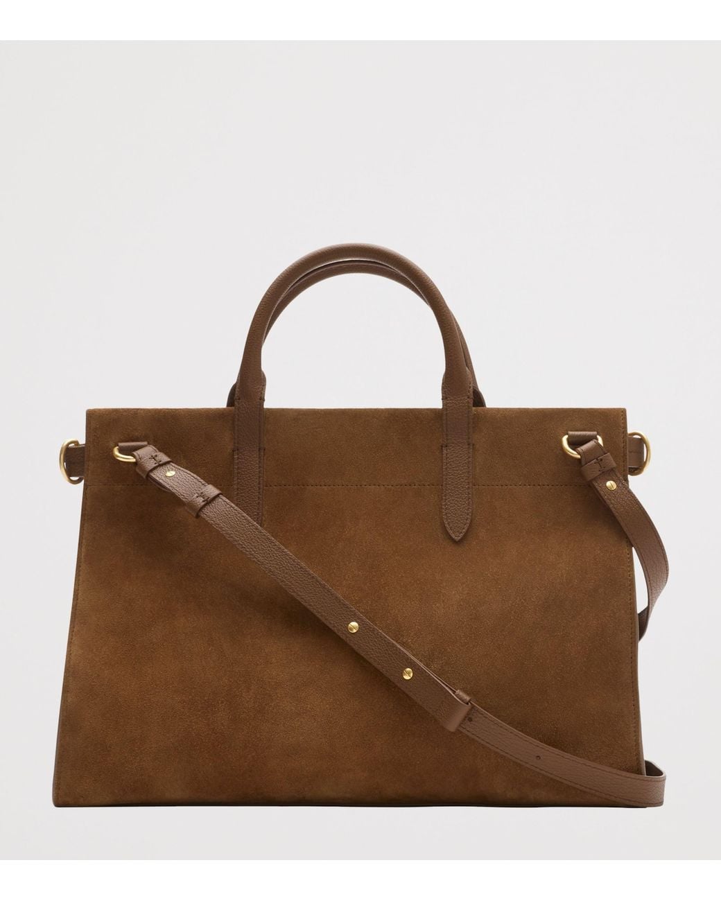 Burberry Brown Medium Suede Cotswolds Tote Bag