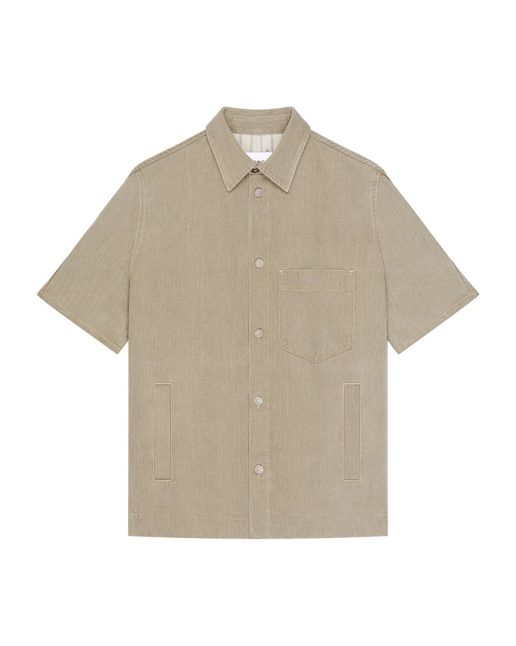 Givenchy Natural Denim Short-Sleeve Shirt for men