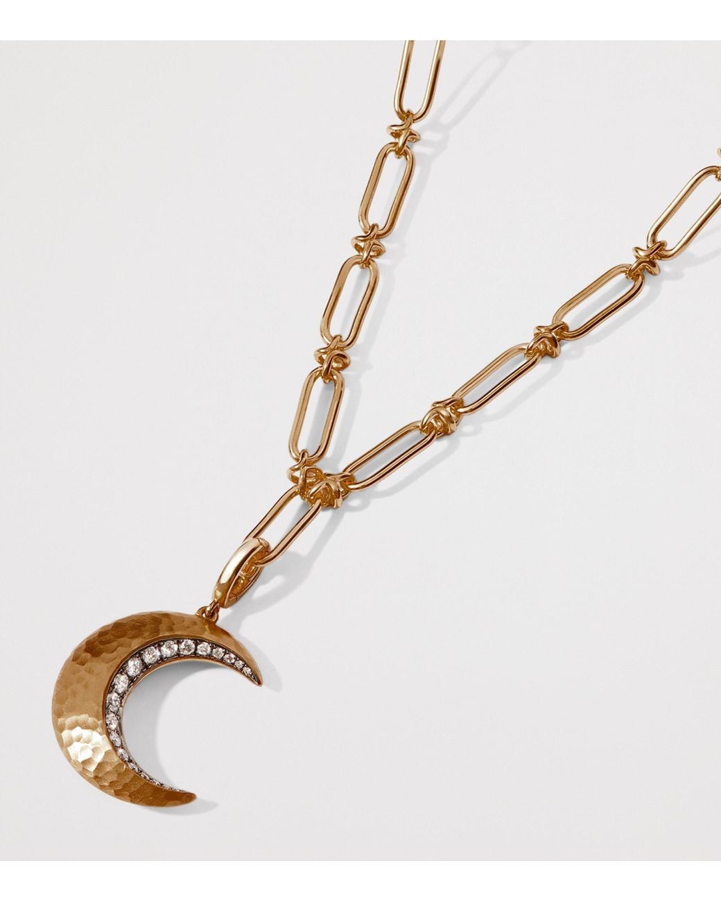 Annoushka Metallic Diamond And Ebony Touch Wood Crescent Moon Charm