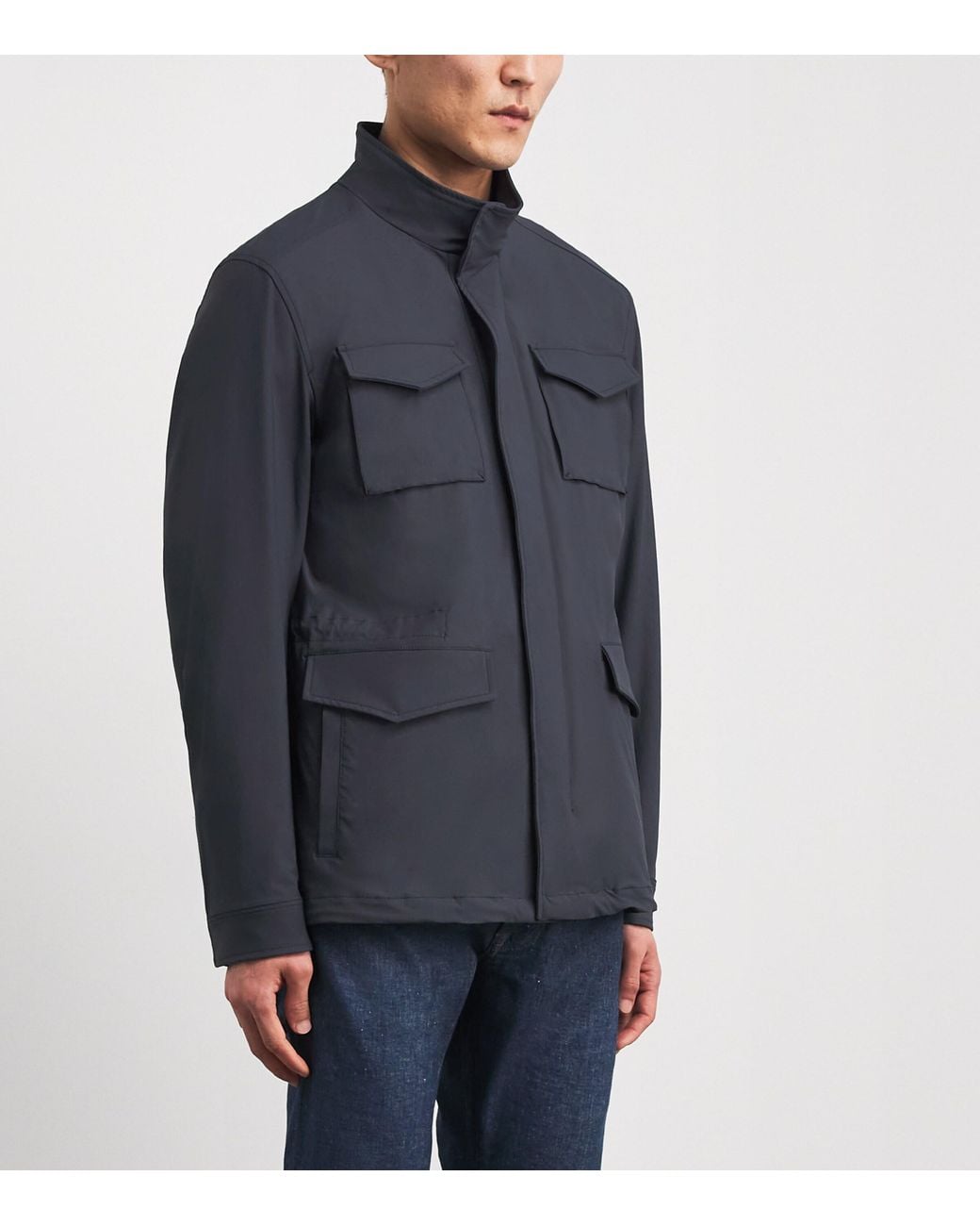 Herno Blue Technical Jacket for men