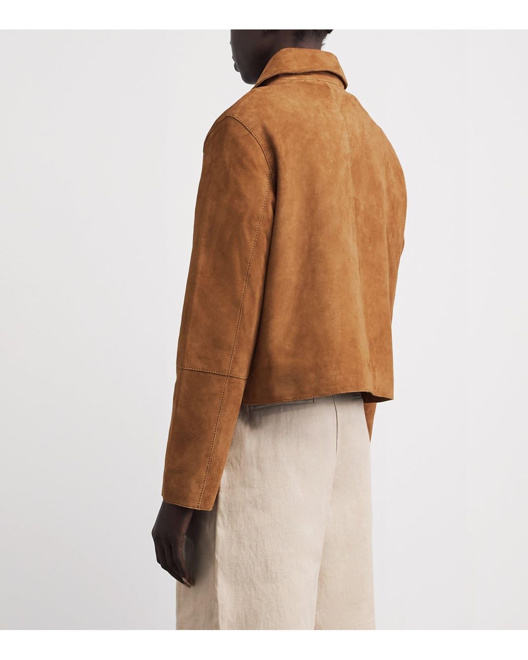 Claudie Pierlot Brown Suede Shirt-Style Jacket