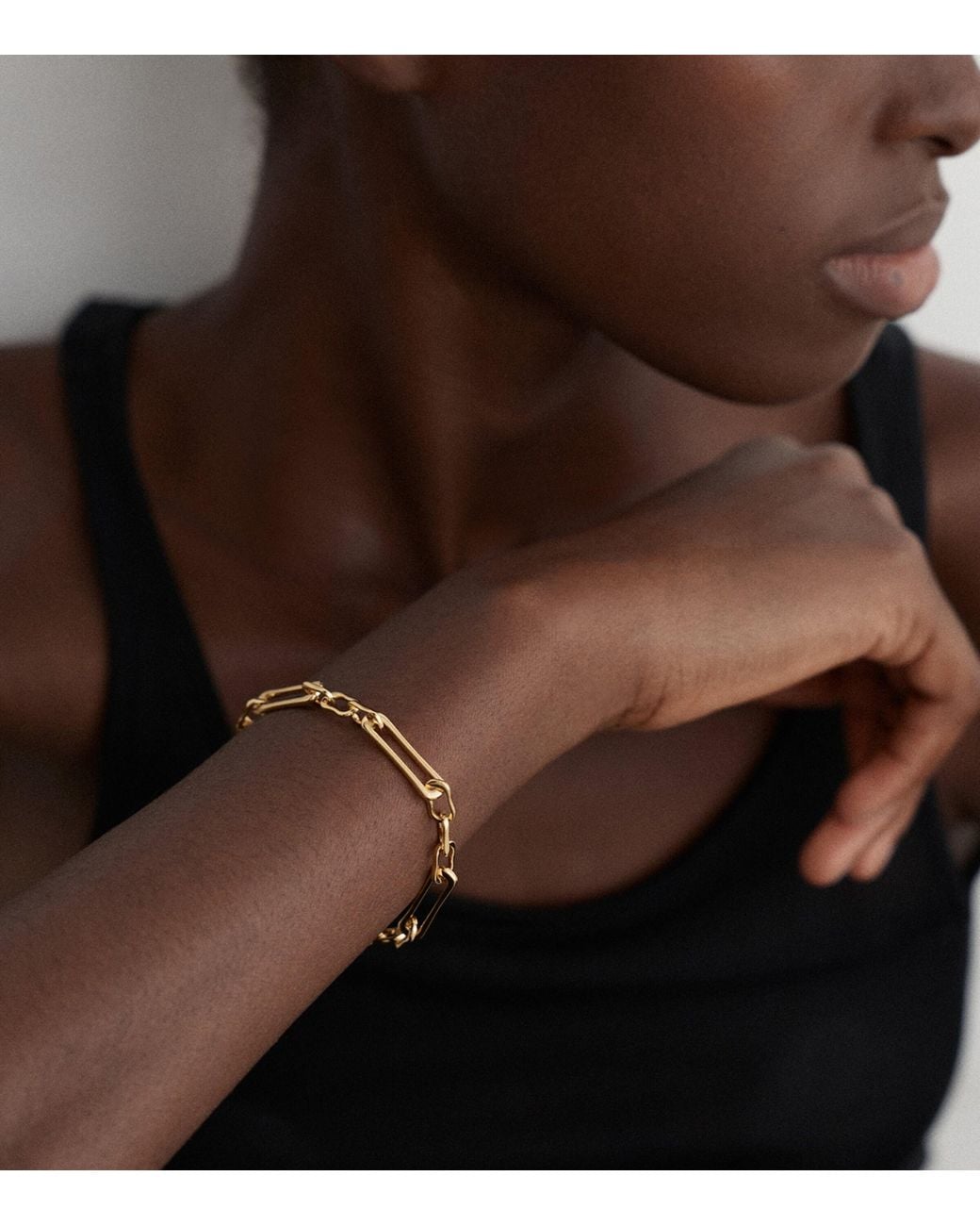 Monica Vinader Metallic Vermeil Alta Duo Bracelet