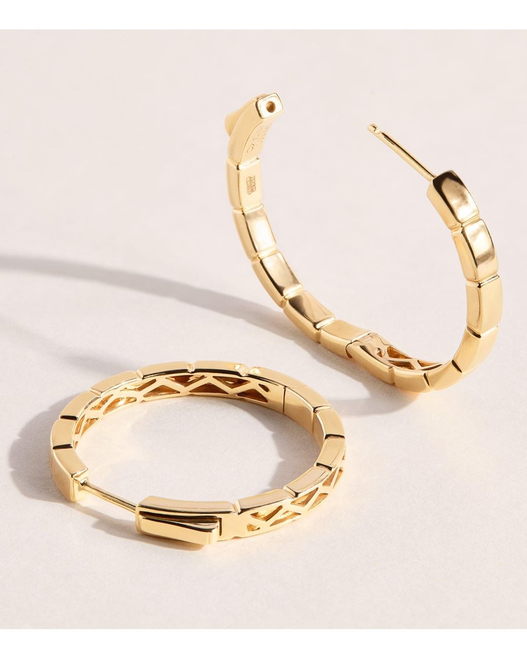 Anita Ko Natural Bunny Hoop Earrings