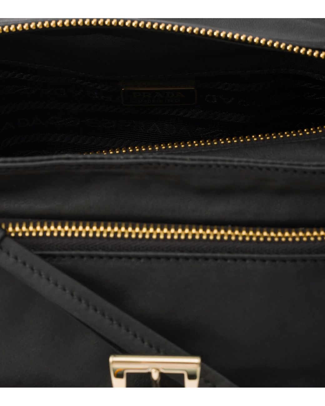 Prada Black Leather Explore Shoulder Bag