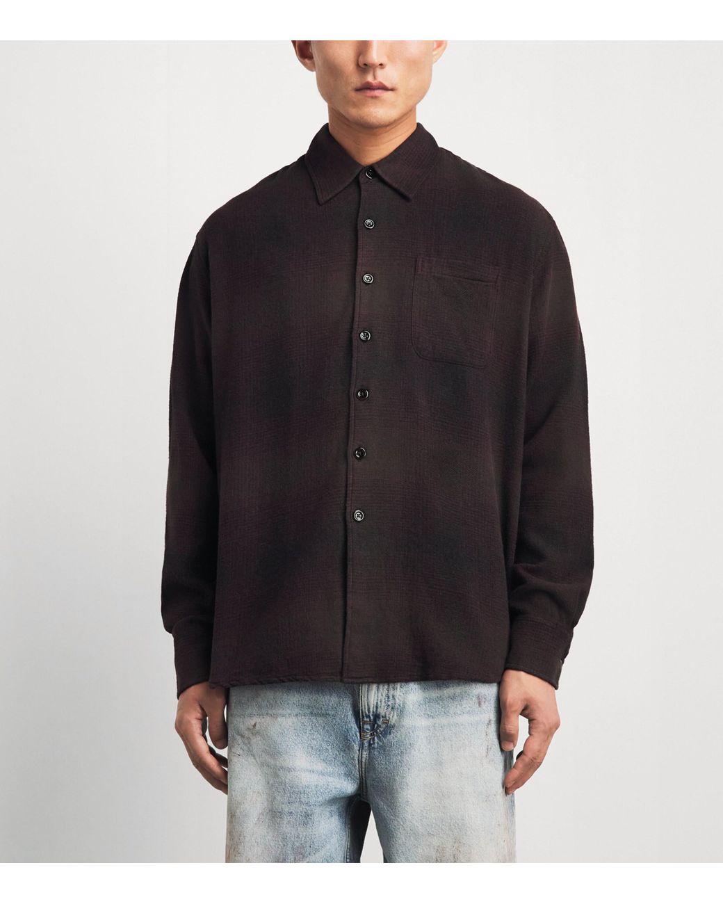Our Legacy Black Check Above Shirt for men