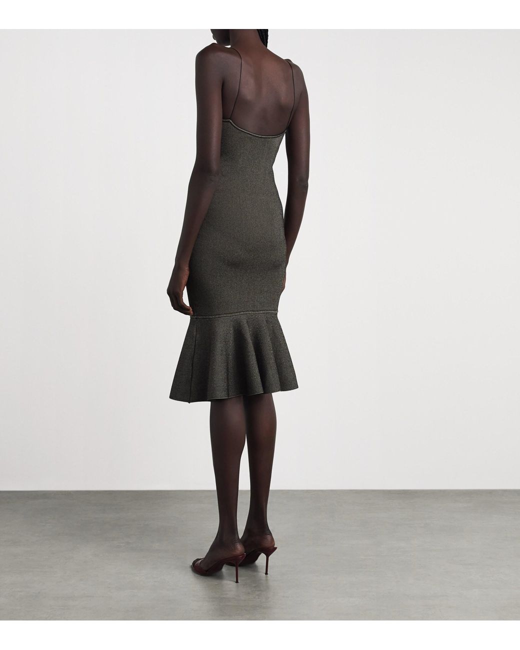 Jacquemus Natural Knitted Pina Midi Dress