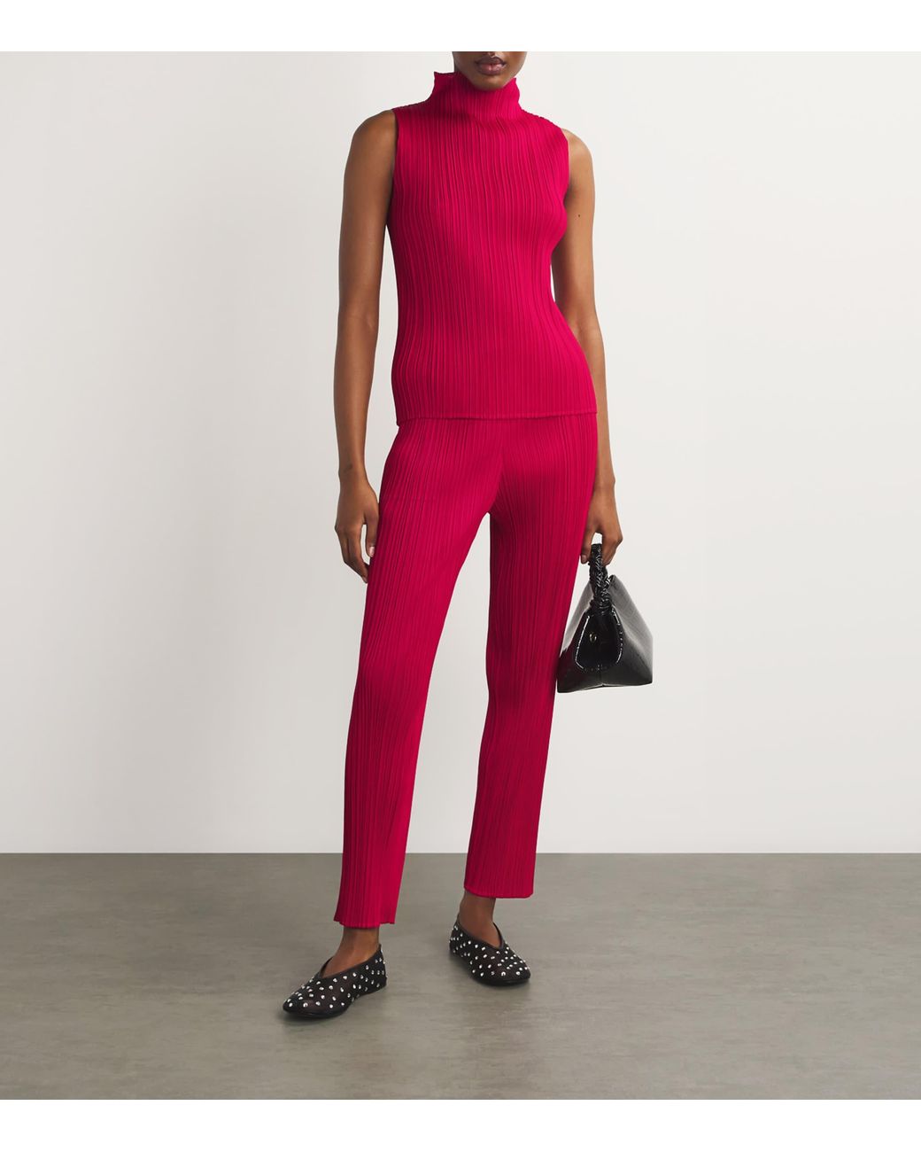 Pleats Please Issey Miyake Purple New Colorful Basics Tank Top