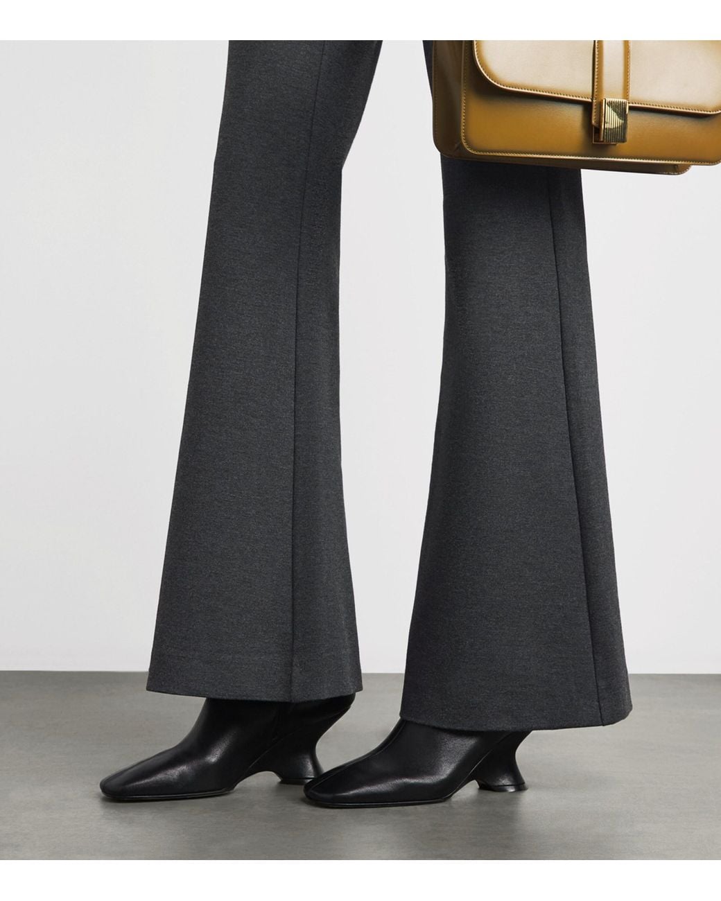 Toccin Gray Gaia Wide-Leg Trousers