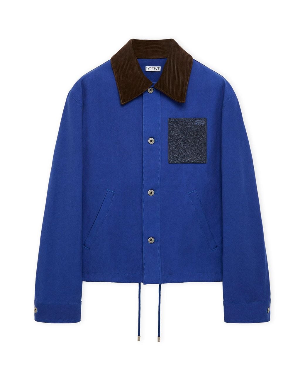 Loewe Blue Cotton Workwear Jacket for men