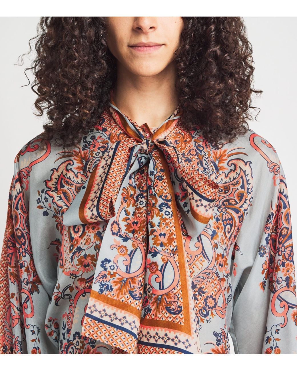 Zimmermann Multicolor Silk Printed Aster Blouse