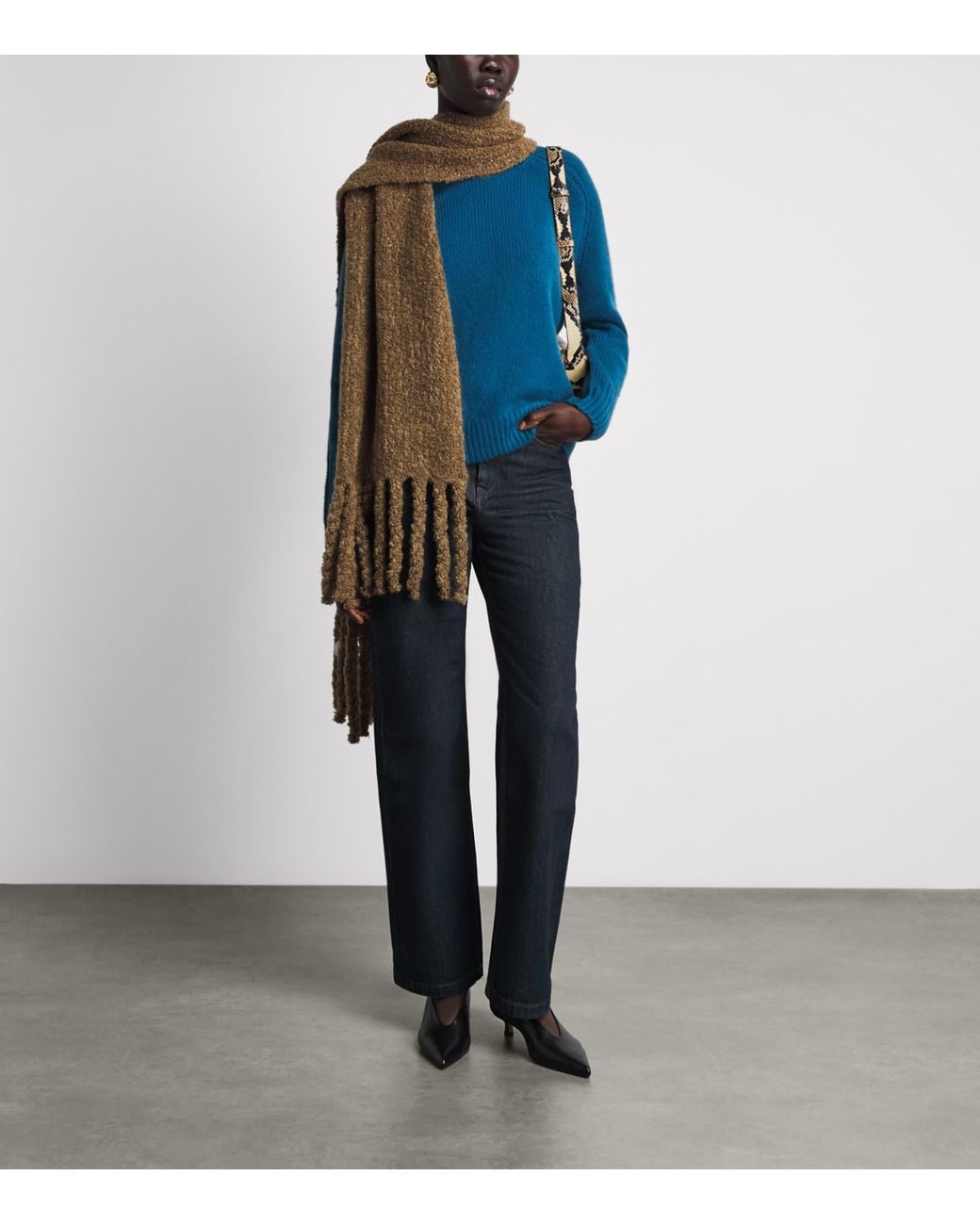 Joseph Brown Bouclé Kai Scarf