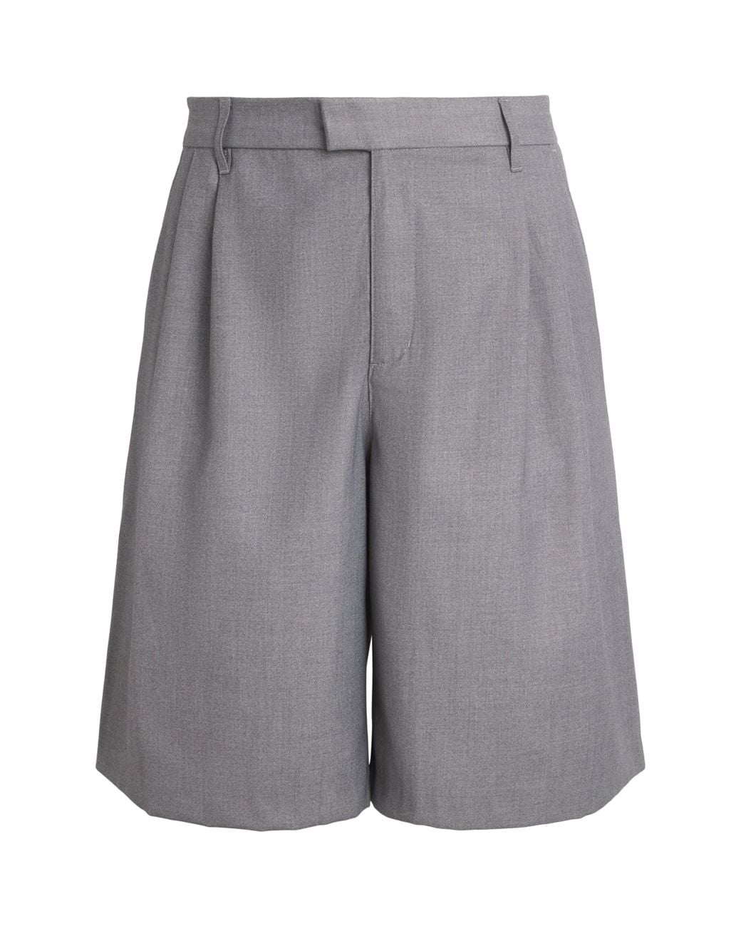 About Blank Gray Cotton Oversized Bermuda Shorts for men