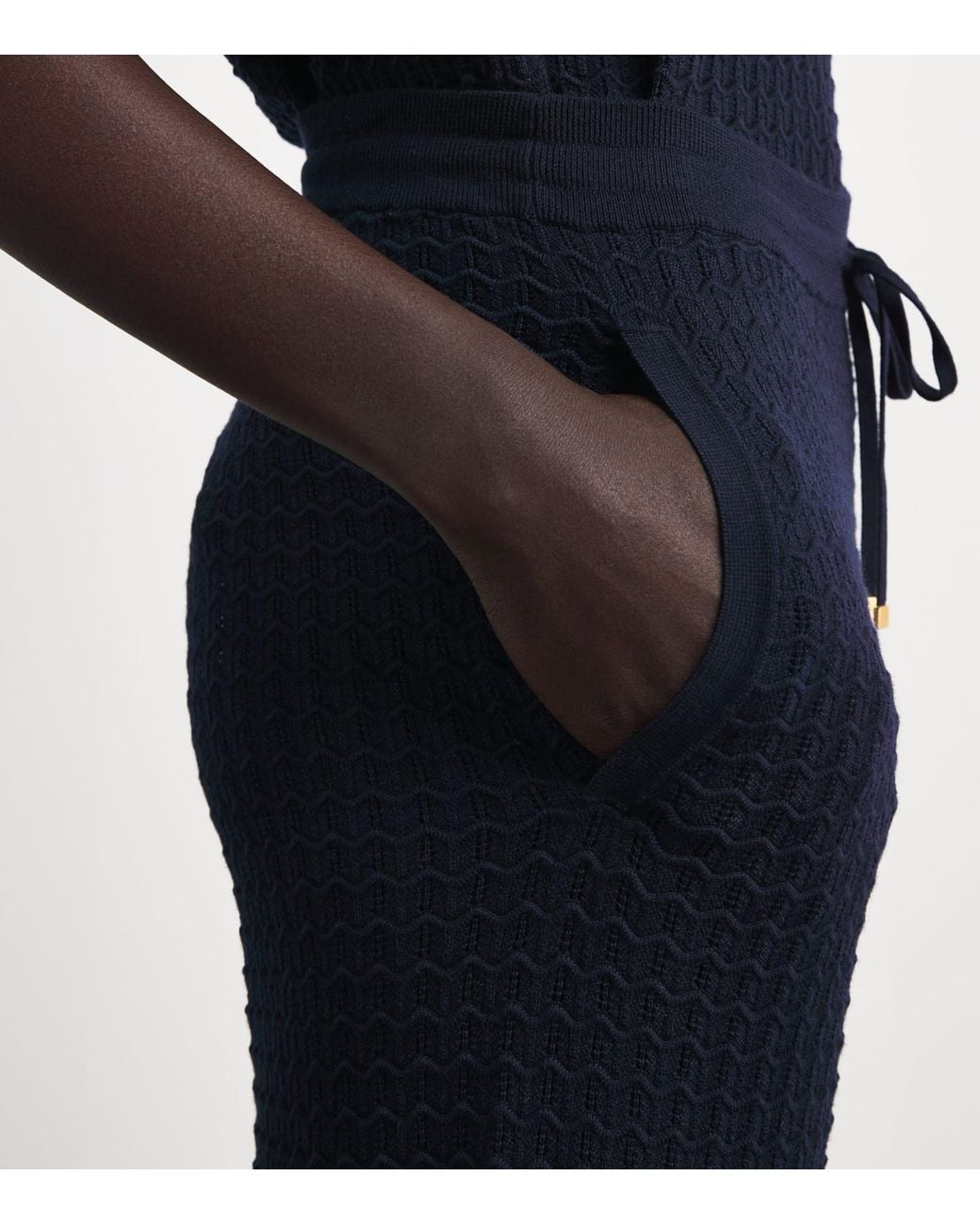 Eleventy Blue Wool Knitted Trousers