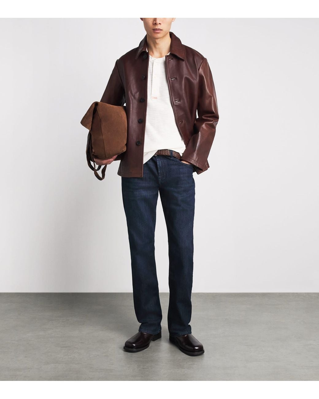 7 For All Mankind Blue The Bootcut Jeans for men