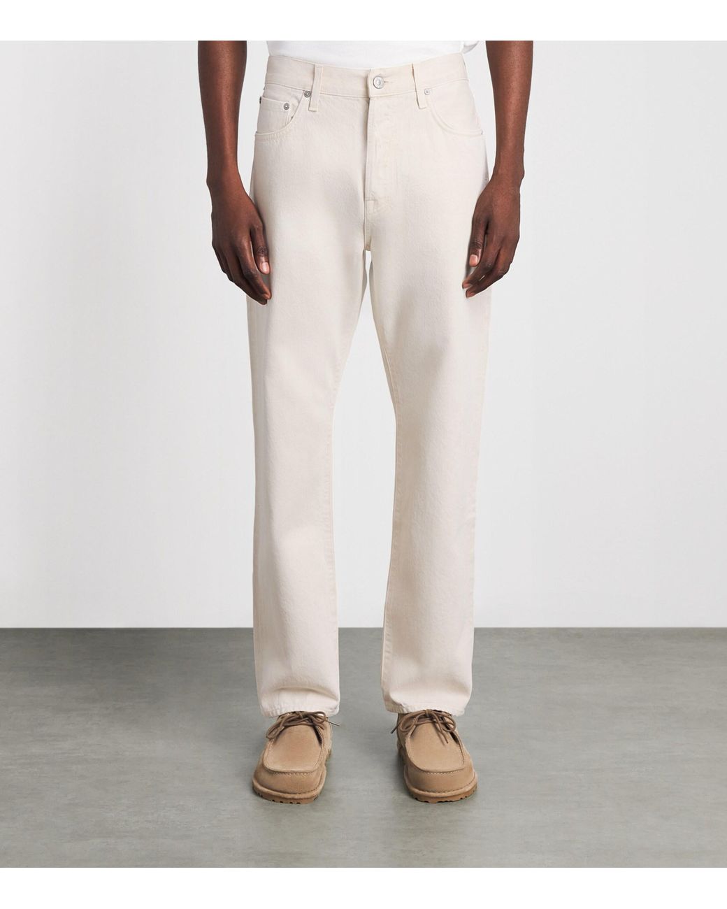 Citizens of Humanity White Twill Beau Straight Jeans for men