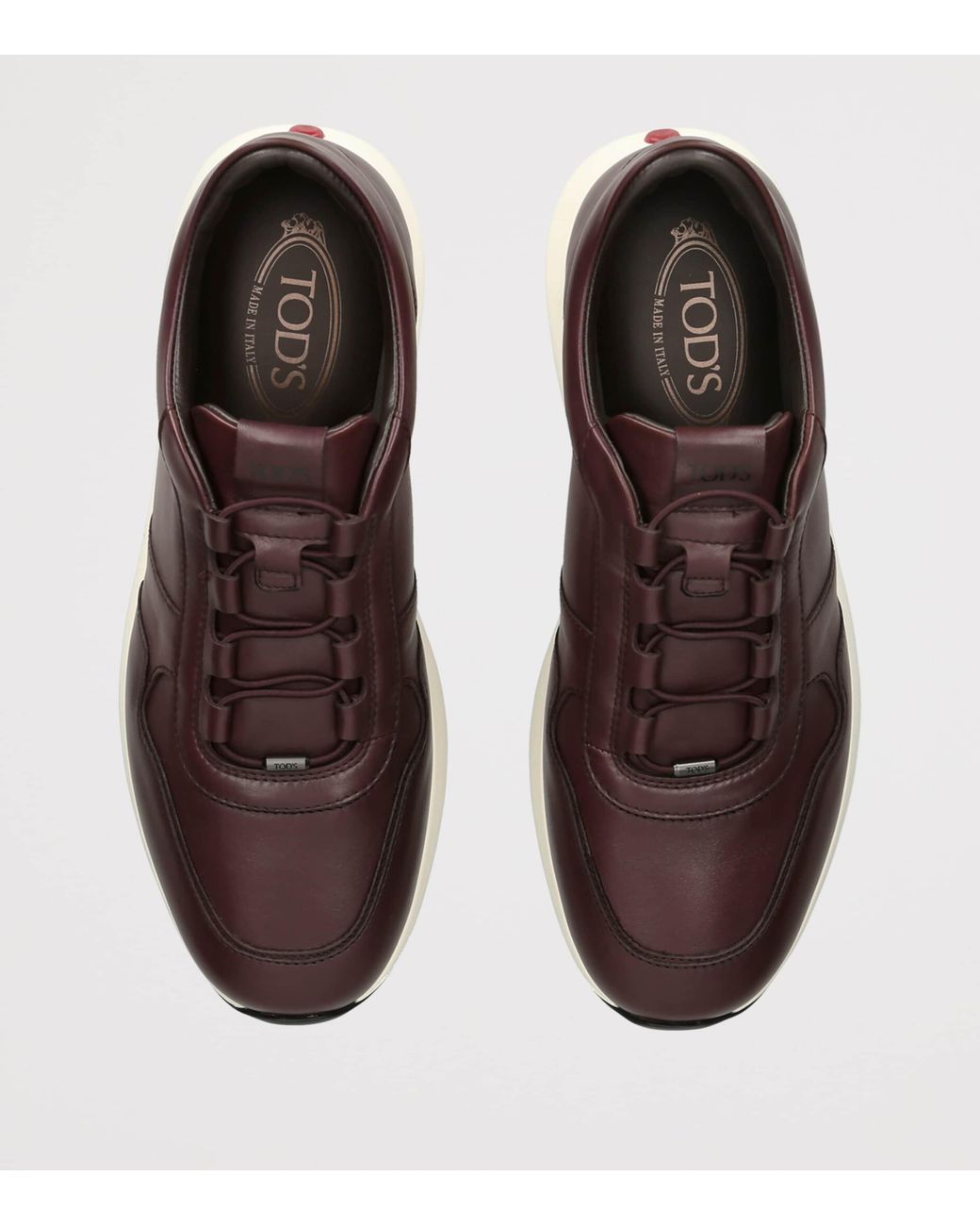 Tod's Brown Leather Allacciato Sneakers for men