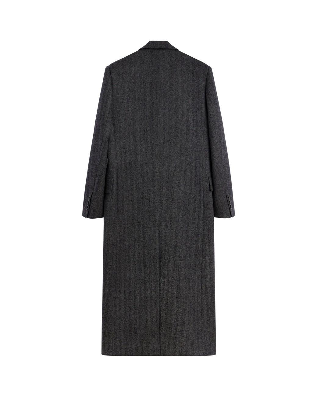 Givenchy Black Wool Longline Coat