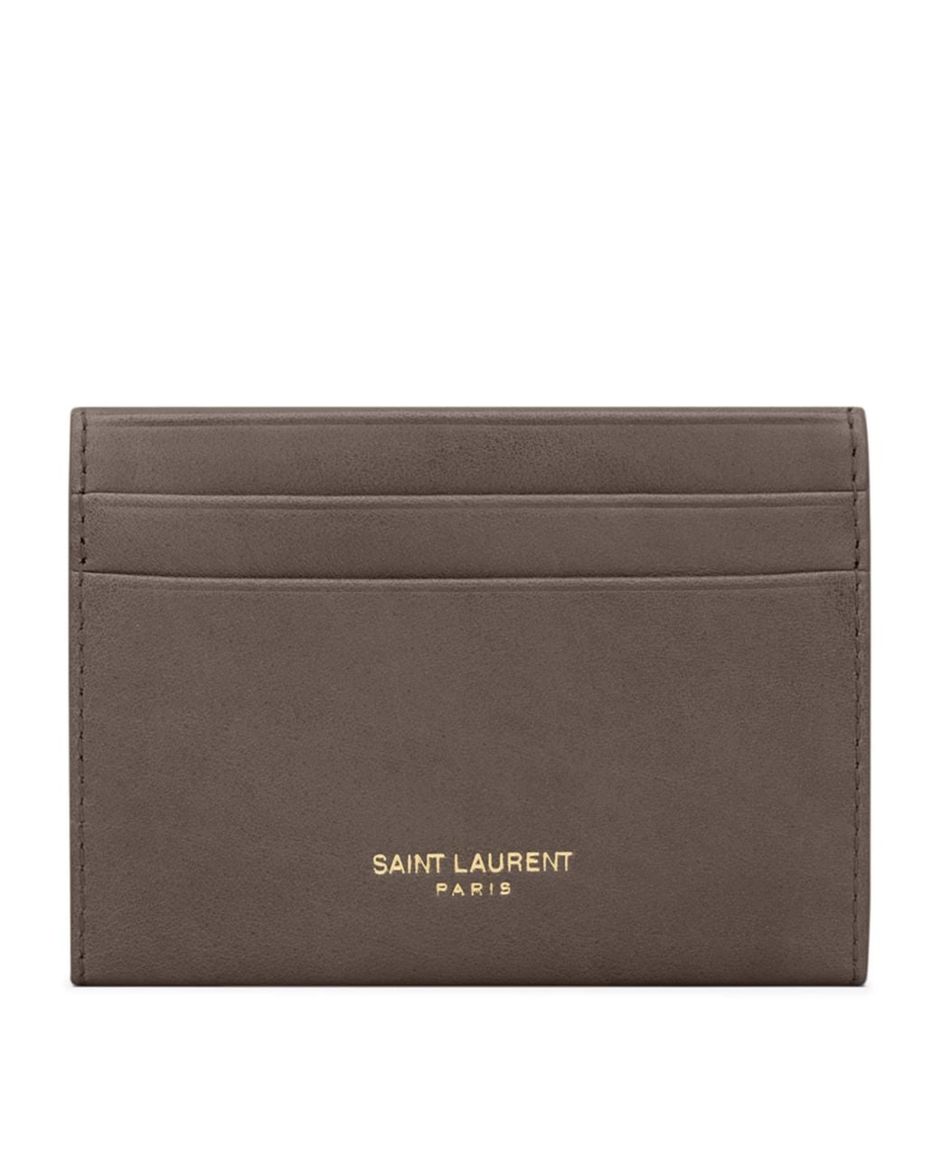 Saint Laurent Brown Letter Card Holder