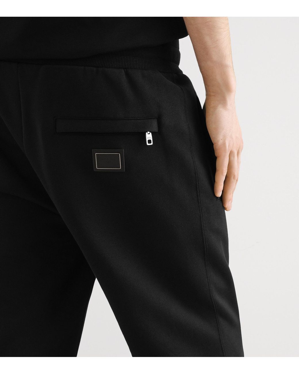 Dolce & Gabbana Black Straight Sweatpants for men