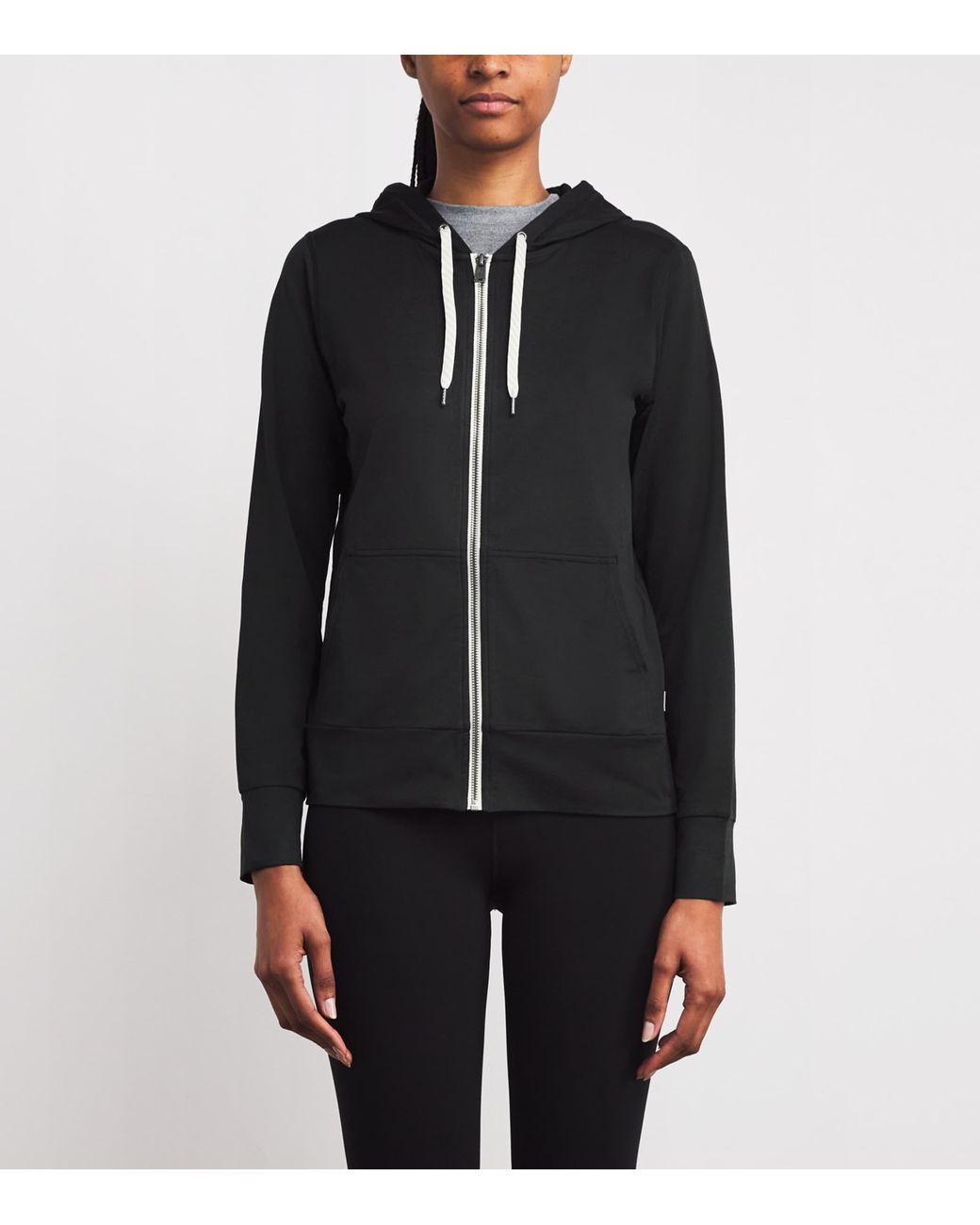 vuori Black Halo Performance 2.0 Zip-Up Hoodie