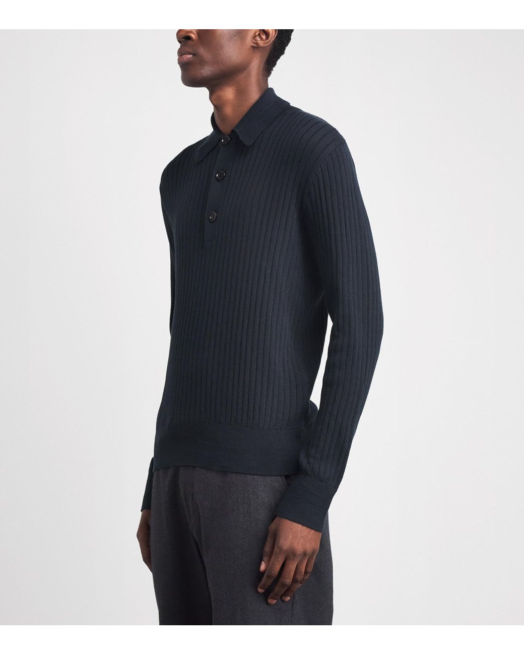 Oliver Spencer Blue Organic Cotton Pablo Polo Shirt for men