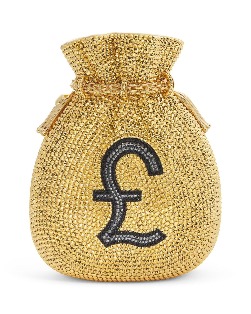 Judith Leiber Metallic British Money Bags Clutch Bag