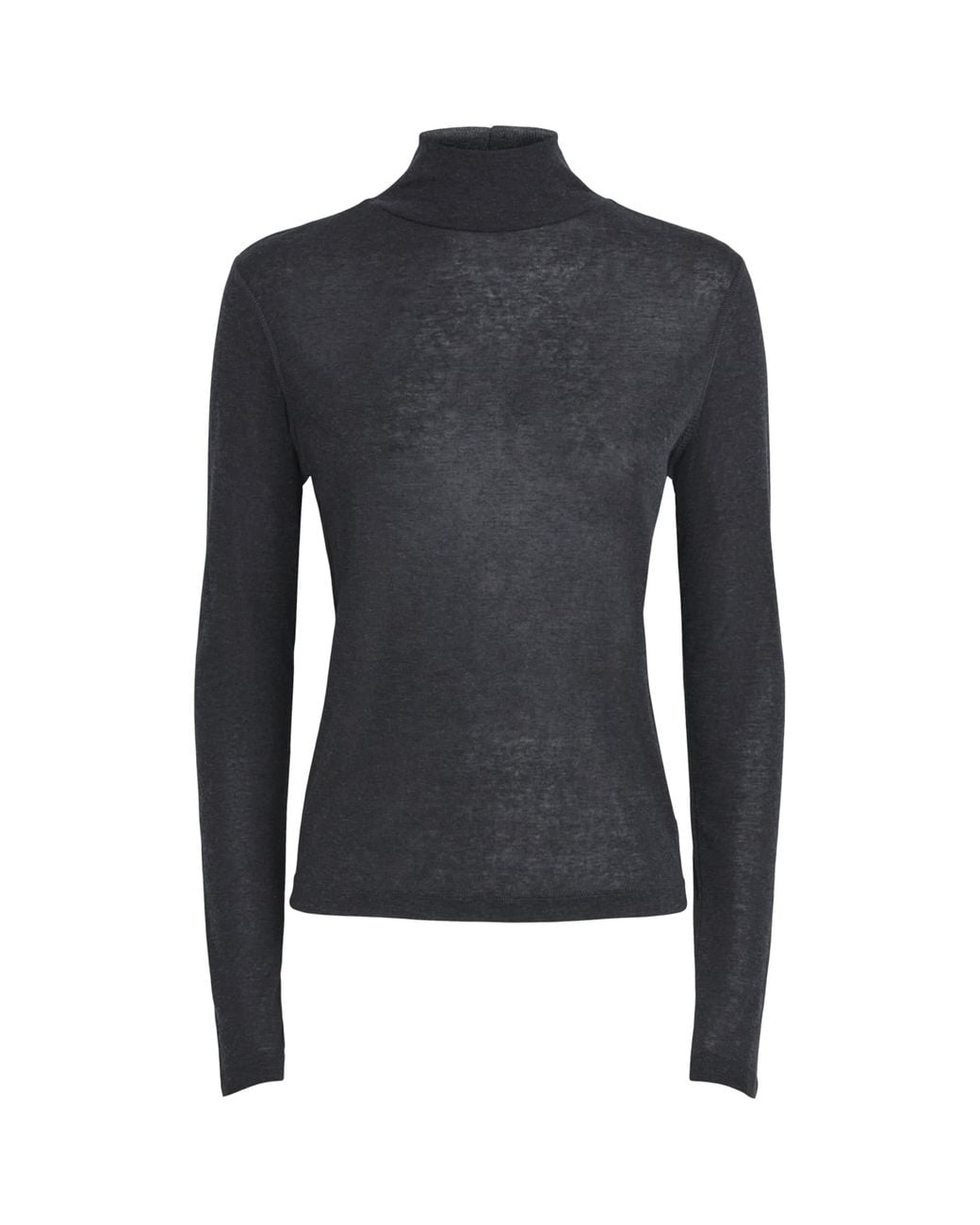 ME+EM Blue High-Neck Layering Top