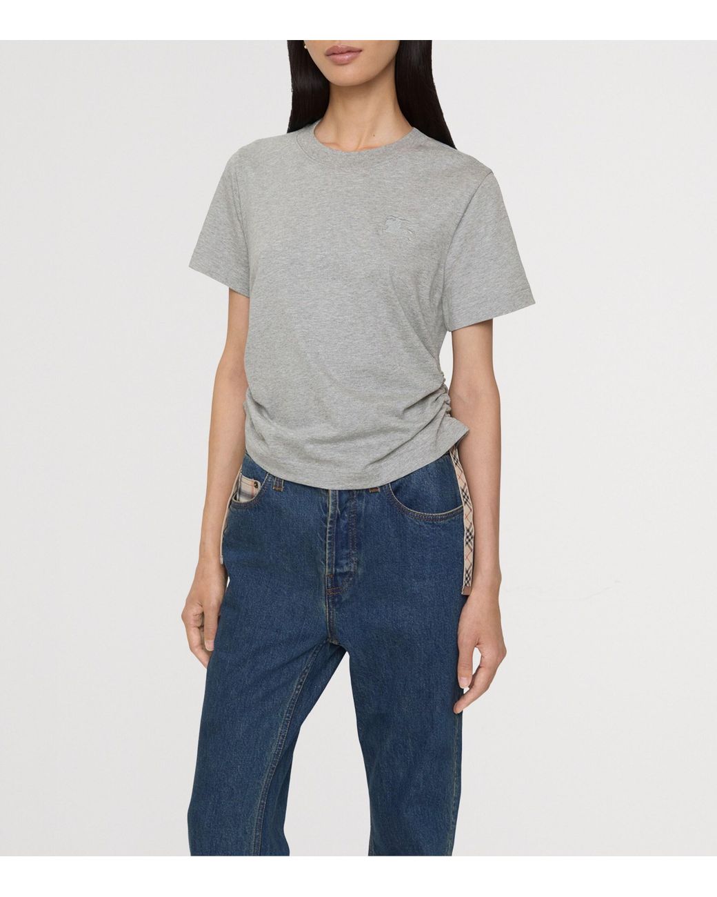 Burberry Gray Festival Cotton T-Shirt