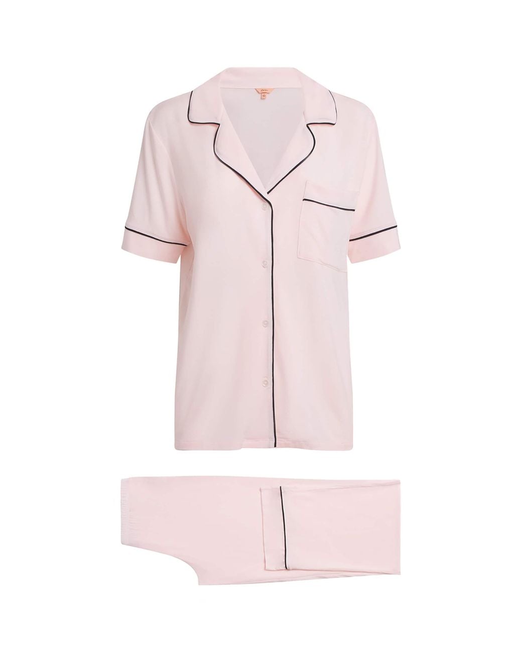 Eberjey Pink Short-Sleeve Gisele Pyjama Set
