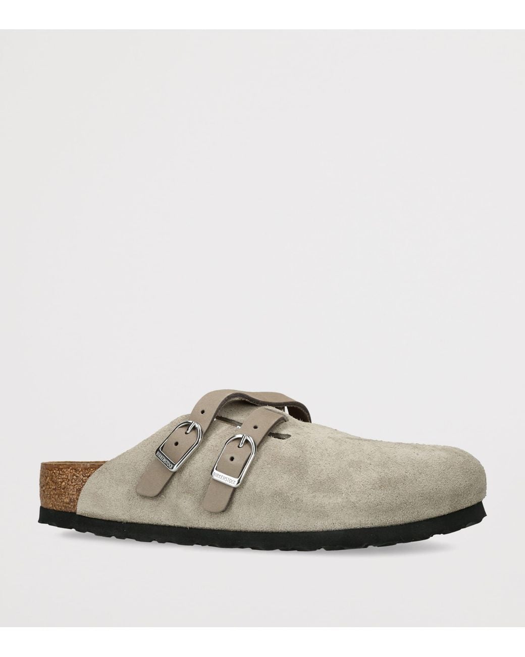 Birkenstock White Suede Blair Clogs