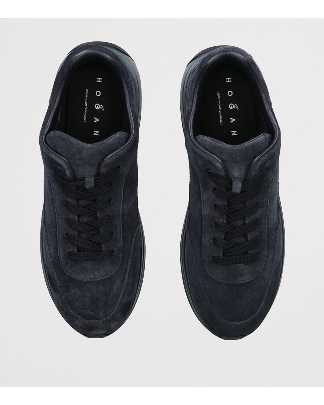 Hogan Blue Suede H719 Allacciato Sneakers for men