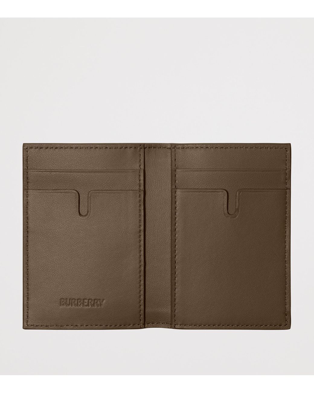 Burberry Metallic Check Folding Card Holder for men