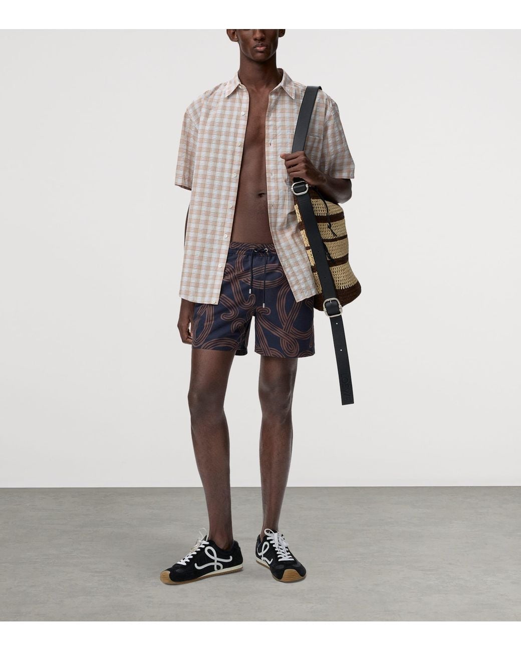 Loewe Blue X Paula's Ibiza Anagram Swim Shorts for men