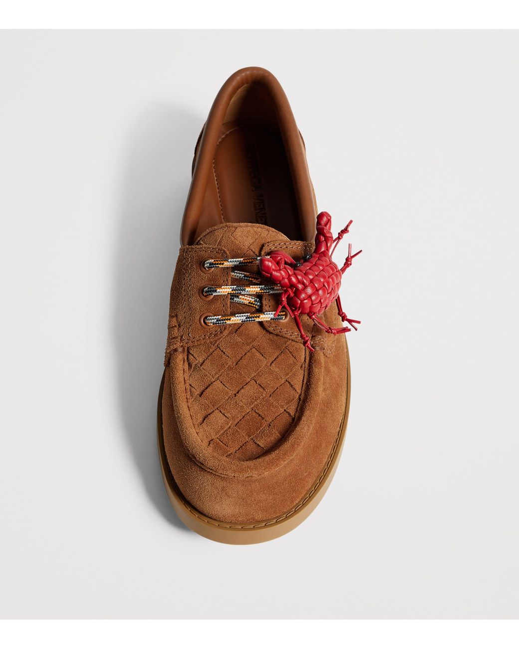 Bottega Veneta Brown Suede Piere Boat Shoes for men
